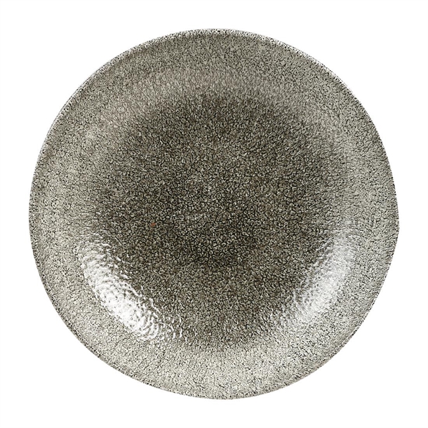 Churchill Studio Prints Raku Round Coupe Bowls Quartz Black 248mm (12 Pack)