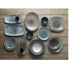 Churchill Studio Prints Raku Round Coupe Plates Quartz Black 288mm (pack of 12)