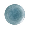 Churchill Studio Prints Raku Large Round Coupe Plate Topaz Blue 288mm