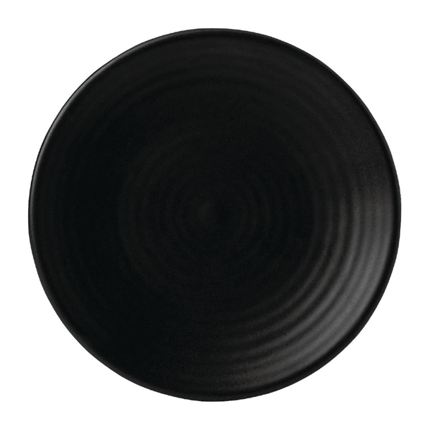 Dudson Evo Coupe Plates Jet 162mm (6 Pack)