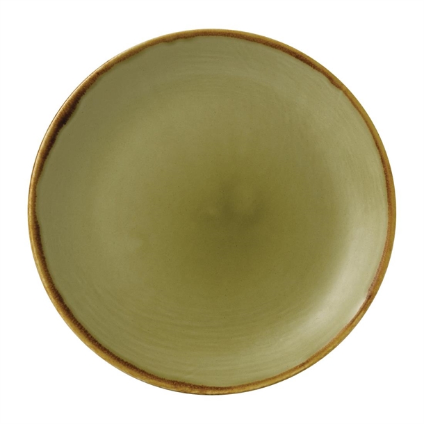 Dudson Harvest Round Coupe Plates Green 288mm (12 Pack) Dudson Harvest Round Coupe Plates Green 288mm (12 Pack)