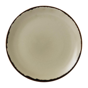 Dudson Harvest Round Coupe Plates Linen 260mm (12 Pack)
