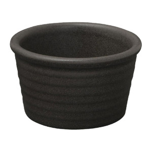 Zuma Charcoal Ribbed Ramekins 85mm (6 Pack)