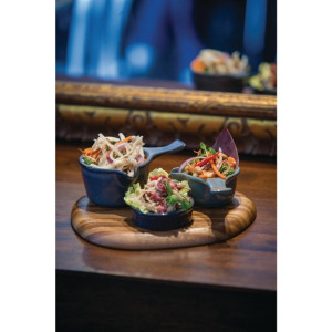 Zuma Tapas Dish Charcoal 85mm (6 Pack)