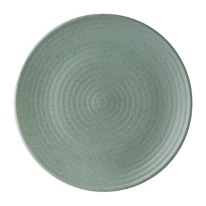 Zuma Mint Ribbed Coupe Plates 210mm (6 Pack)