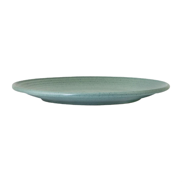 Zuma Mint Ribbed Coupe Plates 210mm (6 Pack)
