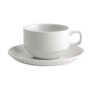 Australian Fine China Bistro Tea Saucers 150mm (72 Pack)