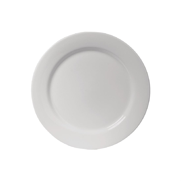 Australian Fine China Flinders Wide Rim Plate 270mm (12 Pack)