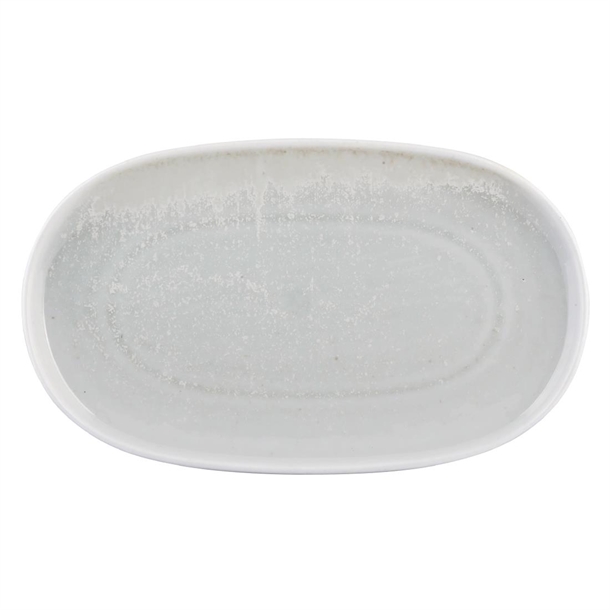 Moda Porcelain Willow Oval Coupe Plates 300 x 180mm (6 Pack)