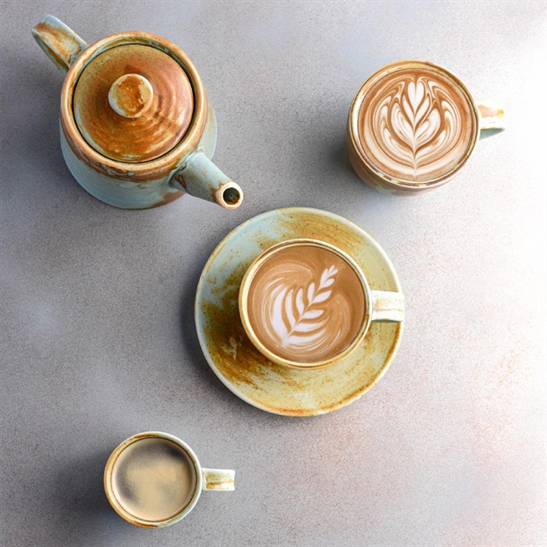 Moda Porcelain Nourish Saucer for Coffee/Tea Cup 145mm (12 Pack)