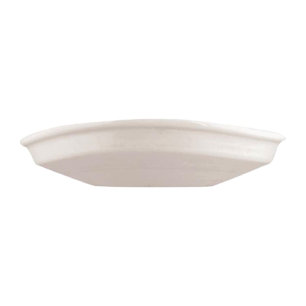 Moda Porcelain Snow Organic Bowl/Plate - 205x190mm (6 Pack)
