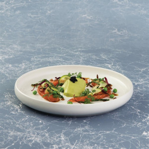 Moda Porcelain Snow Round Plate - 200mm (6 Pack) Moda Porcelain Snow Round Plate - 200mm (6 Pack)