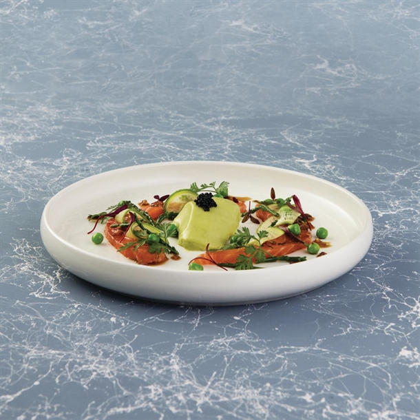 Moda Porcelain Snow Round Plate - 290mm (6 Pack) Moda Porcelain Snow Round Plate - 290mm (6 Pack)