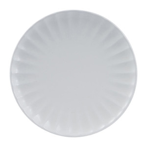 Moda Porcelain Snow Scalloped Round Plate 260mm (4 Pack)