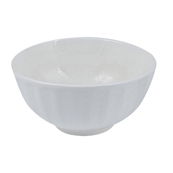 Moda Porcelain Snow Scalloped Round Bowl 180mm - 1000ml (4 Pack) Moda Porcelain Snow Scalloped Round Bowl 180mm - 1000ml (4 Pack)