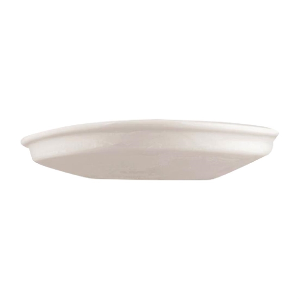 Moda Porcelain Snow Organic Bowl/Plate - 225x205mm (6 Pack)