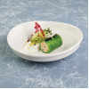 Moda Porcelain Snow Organic Bowl/Plate - 250x235mm (4 Pack)