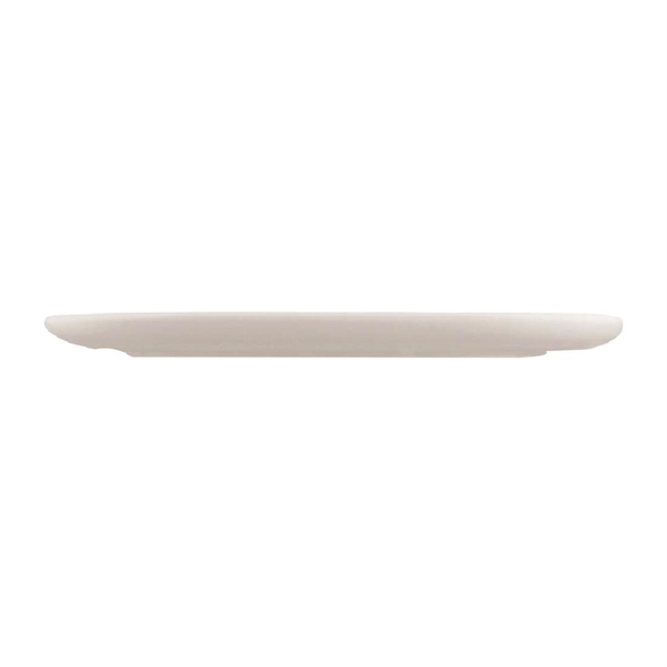 Moda Porcelain Snow Oval Coupe Plate - 305x180mm (Box 6)