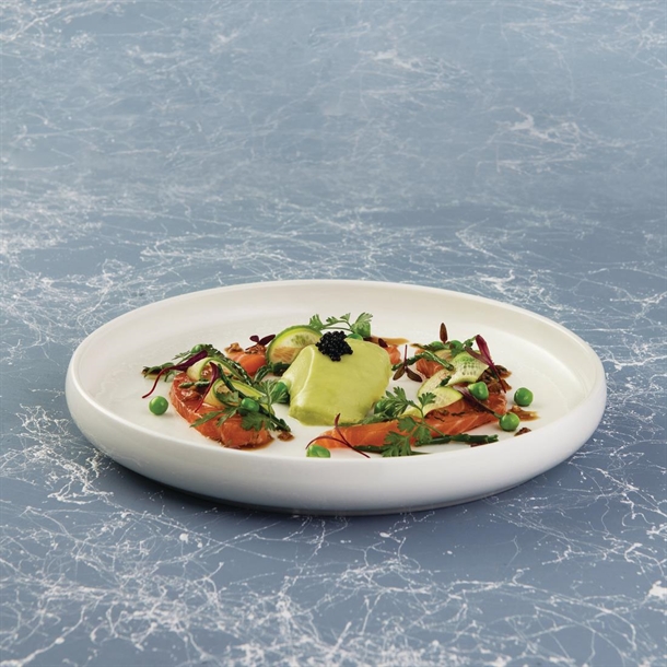 Moda Porcelain Snow Round Plate - 260mm (4 Pack) Moda Porcelain Snow Round Plate - 260mm (4 Pack)