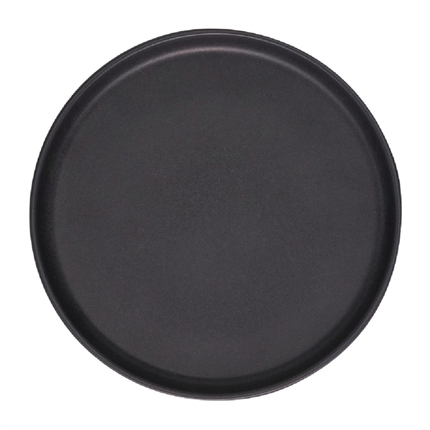 Eclipse Uno Black Round Plate 220mm (6 Pack)