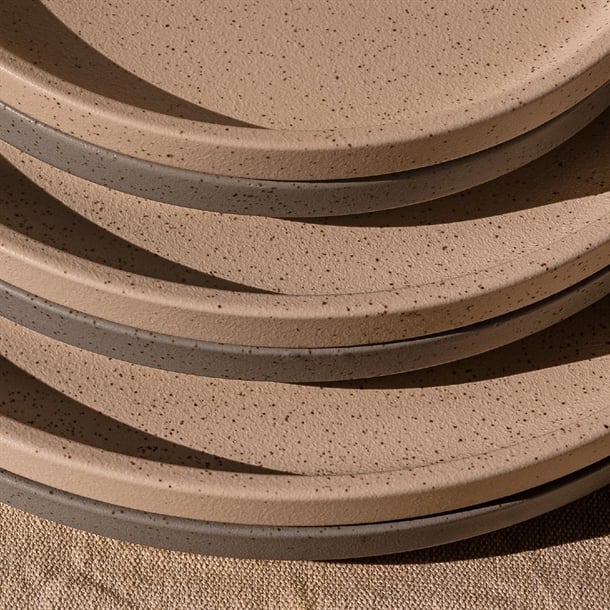 Luzerne Dune Clay Stackable Plate 200mm (6 Pack) Luzerne Dune Clay Stackable Plate 200mm (6 Pack)