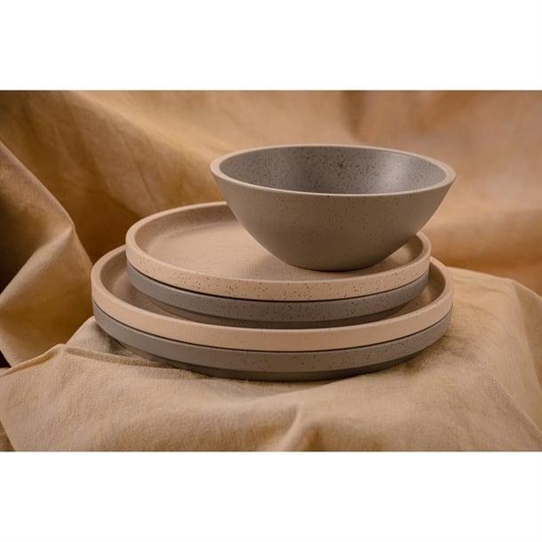 Luzerne Dune Clay Stackable Plate 200mm (6 Pack) Luzerne Dune Clay Stackable Plate 200mm (6 Pack)