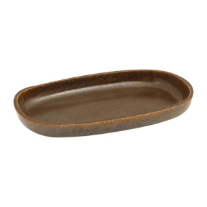 Rakstone Ease Oval Deep Plates Rust 230mm (12 Pack)