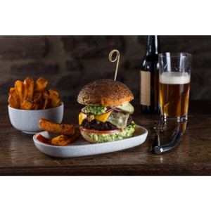 Rakstone Ease Flat Coupe Plates Clay 160mm (24 Pack)