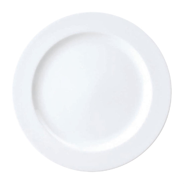 Royal Porcelain Chelsea Rim Shape Round Plates 160mm (48 Pack)