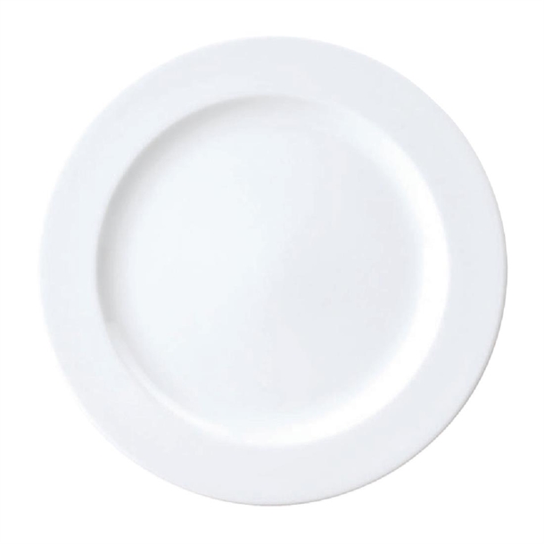 Royal Porcelain Chelsea Rim Shape Round Plates 240mm (24 Pack)