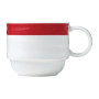 Royal Porcelain Maxadura Resonate Red Band Coffee Cup Stackable 265ml (12 Pack)