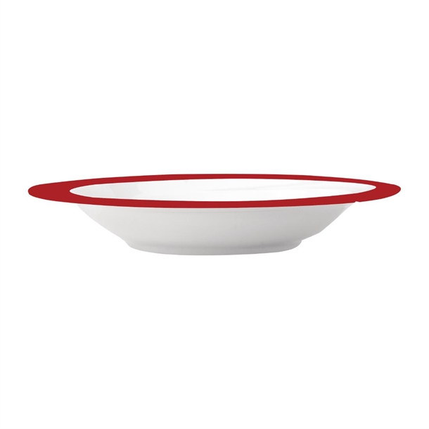 Royal Porcelain Maxadura Resonate Red Band Round Bowl 238mm (12 Pack) Royal Porcelain Maxadura Resonate Red Band Round Bowl 238mm (12 Pack)