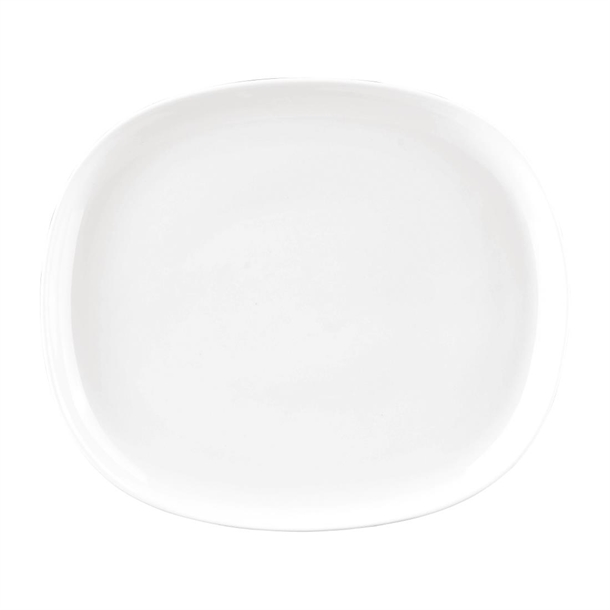Sango Ora Oval Couple Plates White 230x200mm (6 Pack)