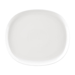 Sango Ora Oval Couple Plates White 285x250mm (6 Pack)