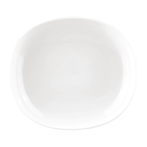 Sango Ora Oval Flat Bowls White 260x230mm (6 Pack)