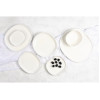 Sango Ora Oval Couple Plates White 200x175mm (6 Pack)