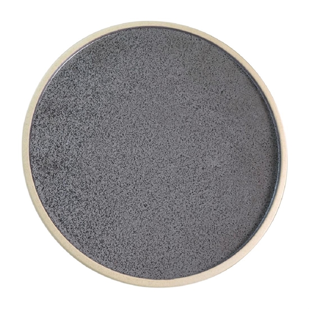 Tablekraft Soho Round Plates Speckle Black 200mm (6 Pack)