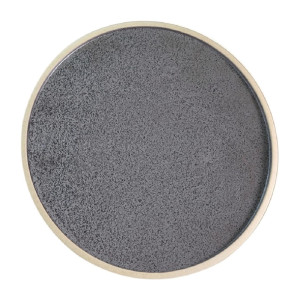 Tablekraft Soho Round Plates Speckle Black 255mm (4 Pack)