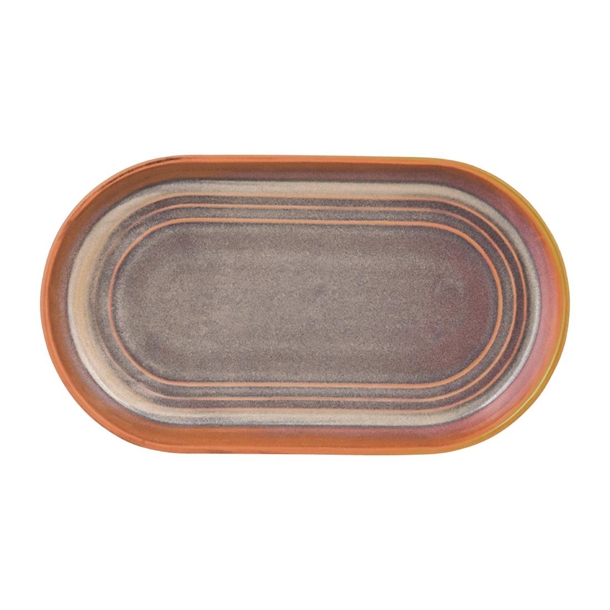 Tablekraft Urban Loft Oval Platters Auburn 240mm (4 Pack) Tablekraft Urban Loft Oval Platters Auburn 240mm (4 Pack)