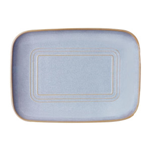 Tablekraft Urban Loft Rectangular Servers Azure Blue 365mm (2 Pack)