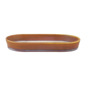 Tablekraft Urban Loft Oval Platters Auburn 180mm (4 Pack)