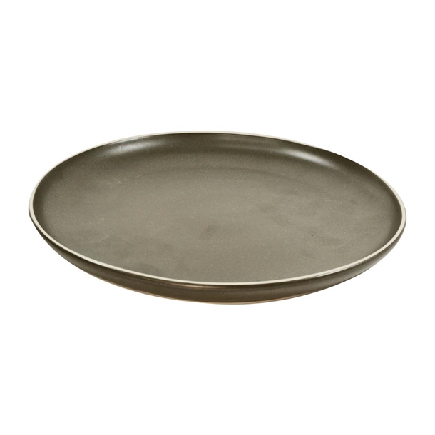 Tablekraft Urban Round Coupe Plates Dark Grey 265mm (4 Pack)