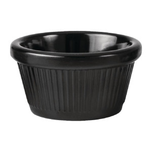Coucou Melamine Ramekin Fluted Black- 60ml