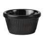 Coucou Melamine Ramekin Fluted Black- 60ml
