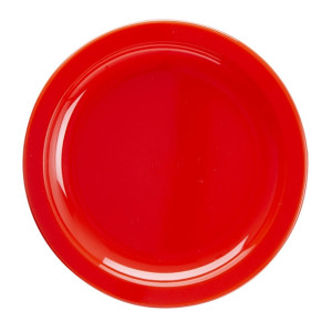 Olympia Kristallon Polypropylene Plates Red 174mm (12 Pack)
