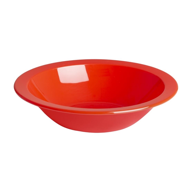Olympia Kristallon Polypropylene Bowls Red 174mm (12 pack) Olympia Kristallon Polypropylene Bowls Red 174mm (12 pack)