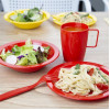 Olympia Kristallon Polypropylene Bowls Red 174mm (12 pack) Olympia Kristallon Polypropylene Bowls Red 174mm (12 pack)