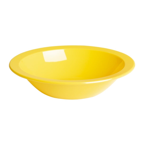 Olympia Kristallon Polypropylene Bowls Yellow 174mm (12 Pack) Olympia Kristallon Polypropylene Bowls Yellow 174mm (12 Pack)
