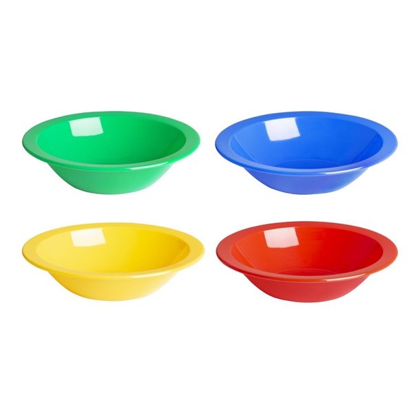 Olympia Kristallon Polypropylene Bowls Yellow 174mm (12 Pack) Olympia Kristallon Polypropylene Bowls Yellow 174mm (12 Pack)