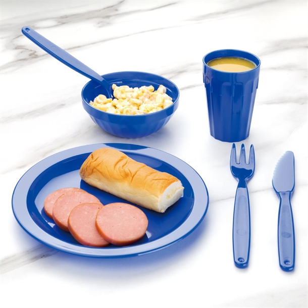 Olympia Kristallon Polypropylene Plates Blue 230mm (12 Pack) Olympia Kristallon Polypropylene Plates Blue 230mm (12 Pack)